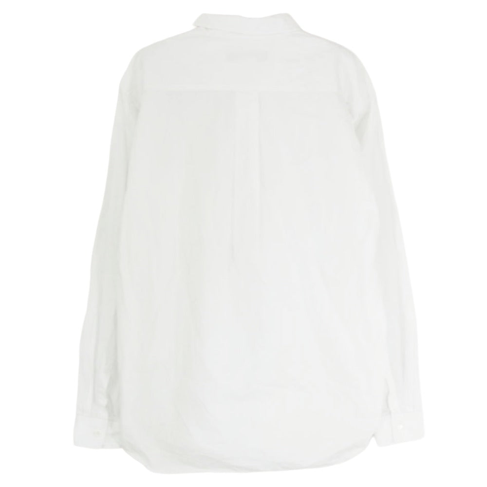 COMME des GARCONS HOMME DEUX コムデギャルソンオムドゥ DZ-B516 AD2019 プレーンカラー 長袖 シャツ ホワイト系 XL【中古】