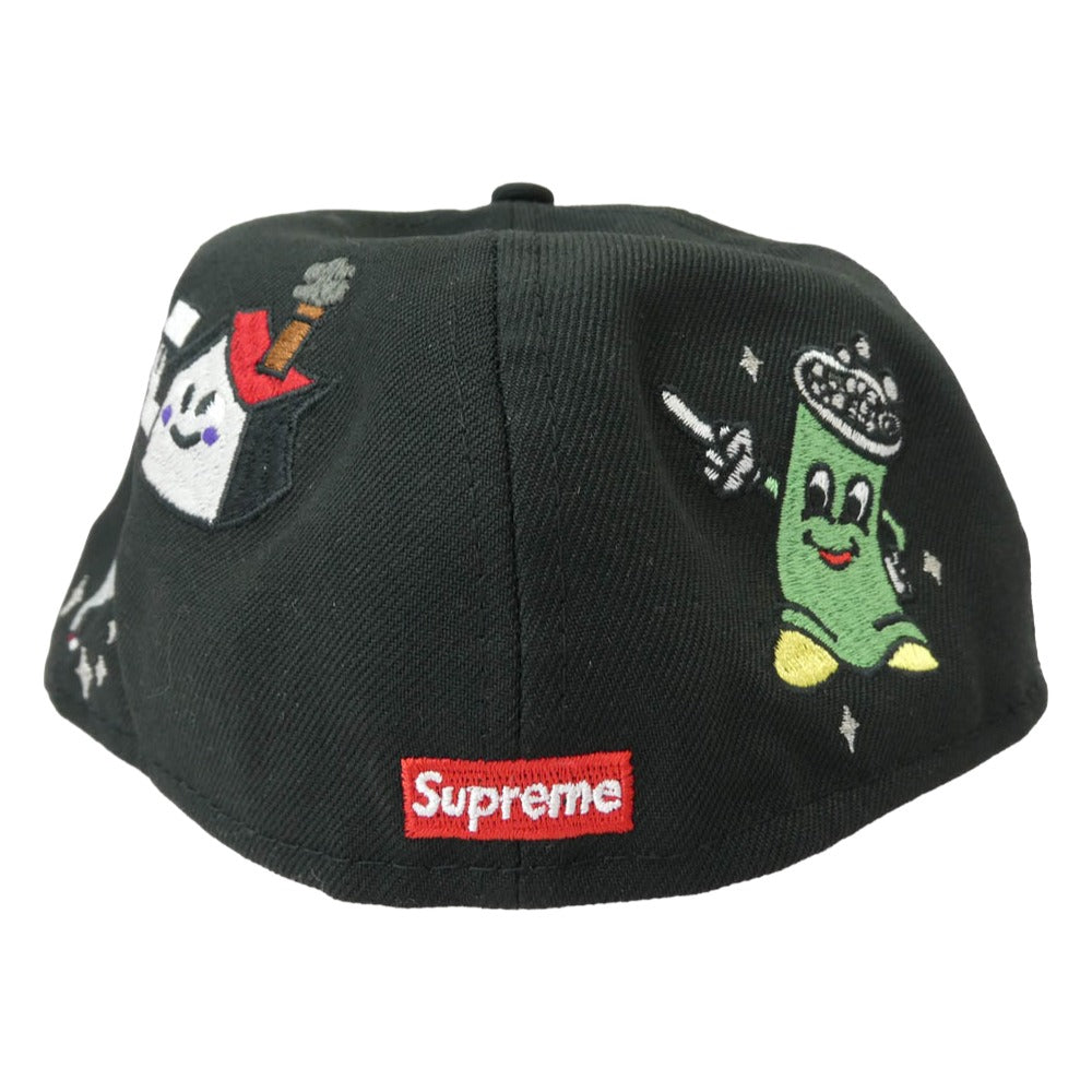 Supreme シュプリーム 22SS Characters S Logo キャラクターズ エス ロゴ キャップ 帽子 ブラック系【中古】