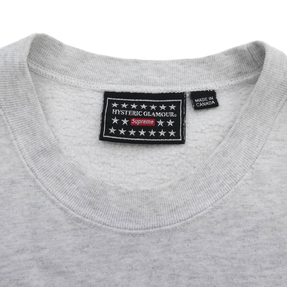 Supreme シュプリーム 21SS Crewneck プリント クルーネック スウェット トレーナー グレー系 XL【中古】