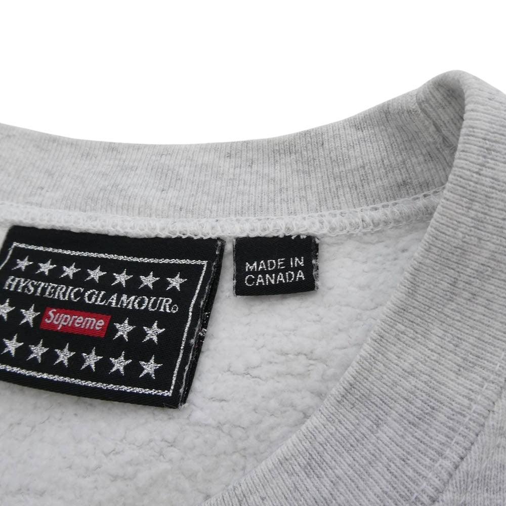Supreme シュプリーム 21SS Crewneck プリント クルーネック スウェット トレーナー グレー系 XL【中古】