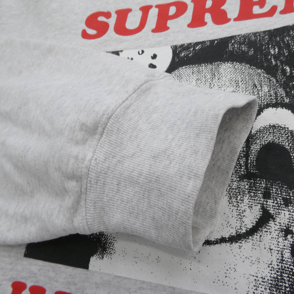 Supreme シュプリーム 21SS Crewneck プリント クルーネック スウェット トレーナー グレー系 XL【中古】