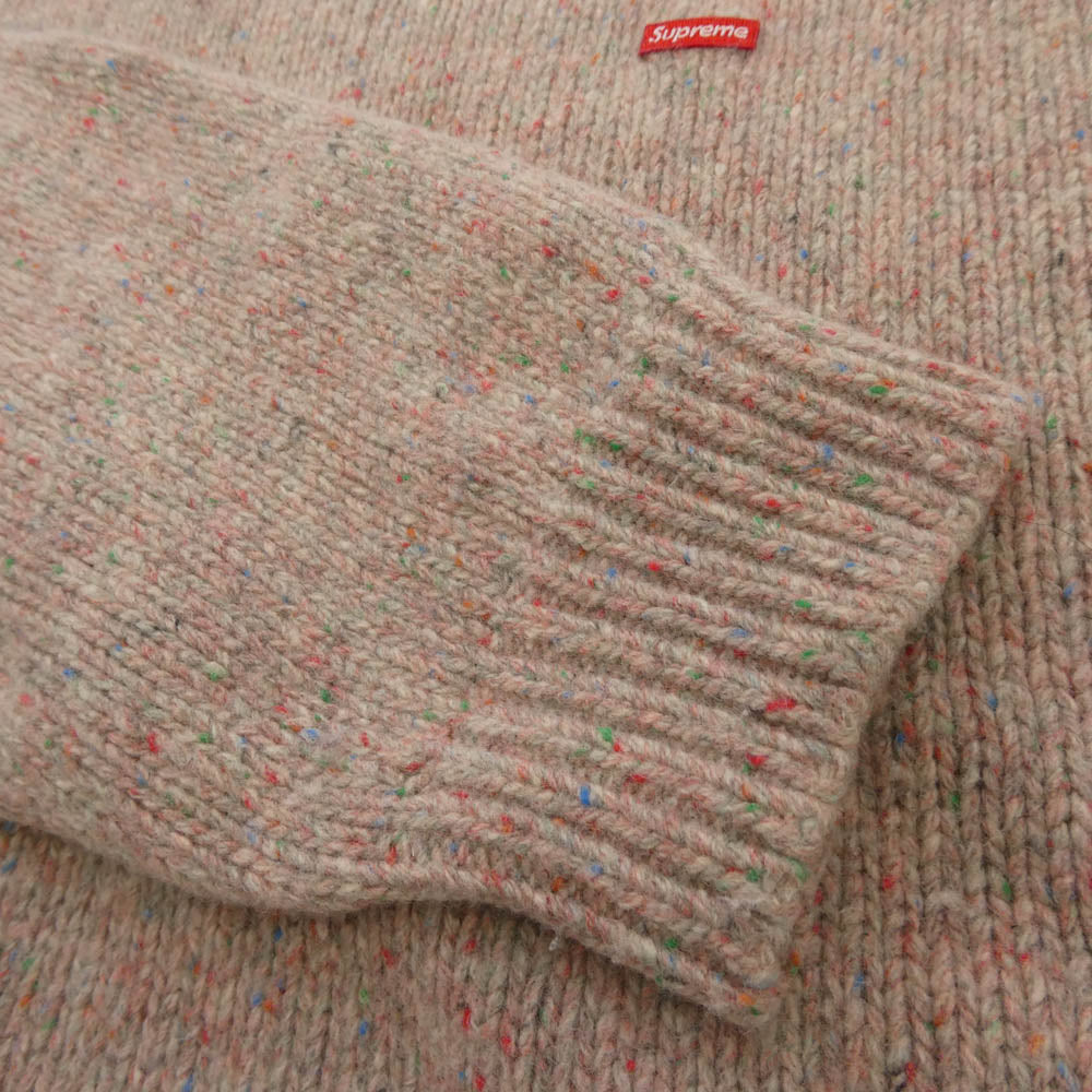 Supreme シュプリーム 22AW Small Box Speckle Sweater スモール ボックス スペックル クルーネック セーター ニット ピンク系 マルチカラー系 XL【中古】