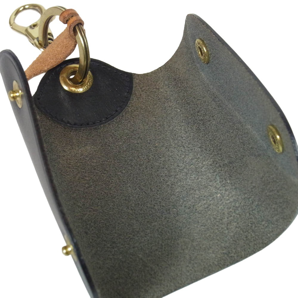 IL BISONTE イルビゾンテ 5432404150 イタリア製 カウレザー キーケース ブラック系【中古】