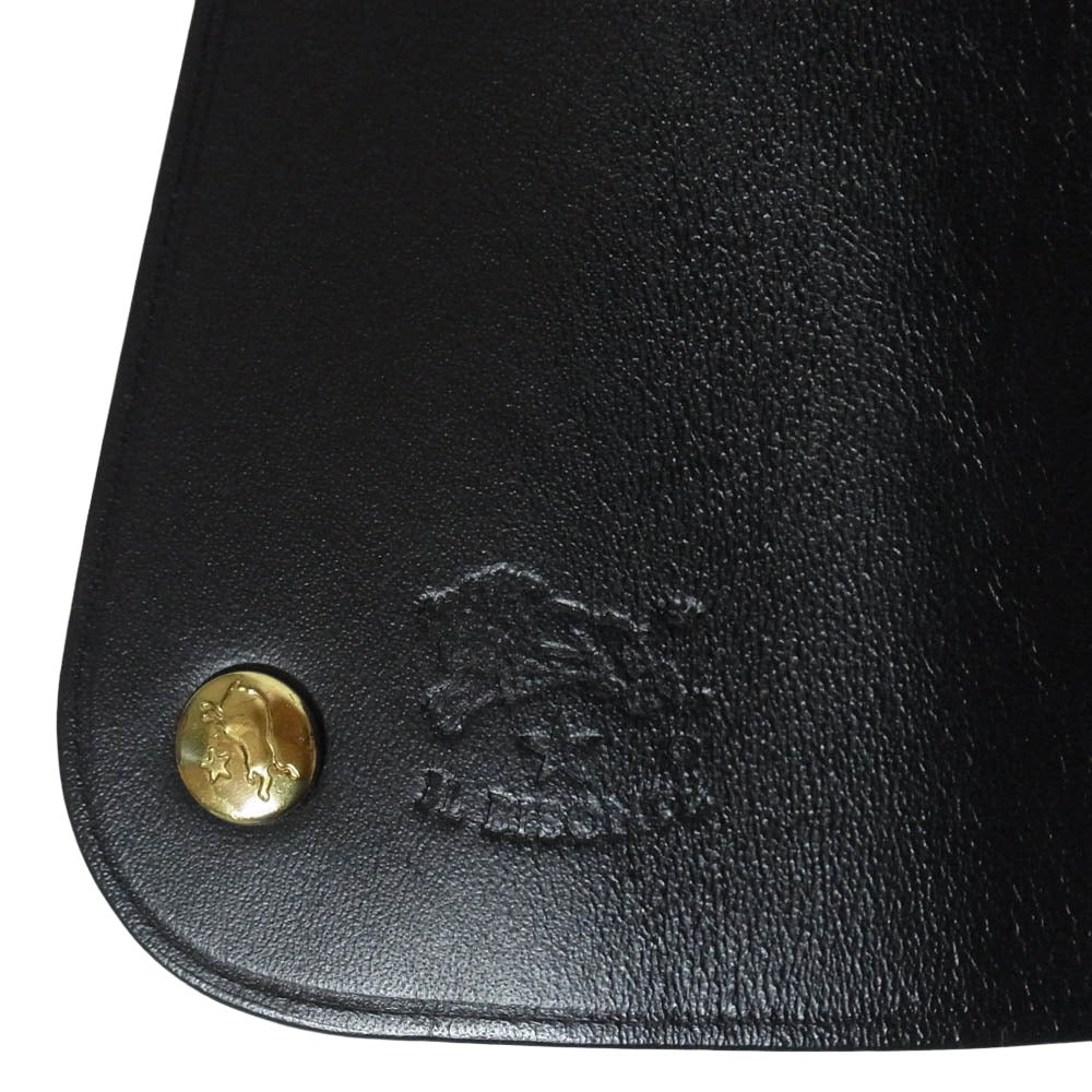 IL BISONTE イルビゾンテ 5432404150 イタリア製 カウレザー キーケース ブラック系【中古】