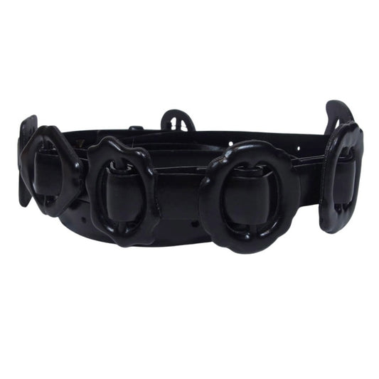 TOGA トーガ 19AW TA92-AH058 MOTIF BELT 2 モチーフ レザーベルト ブラック系 ONE【極上美品】【中古】