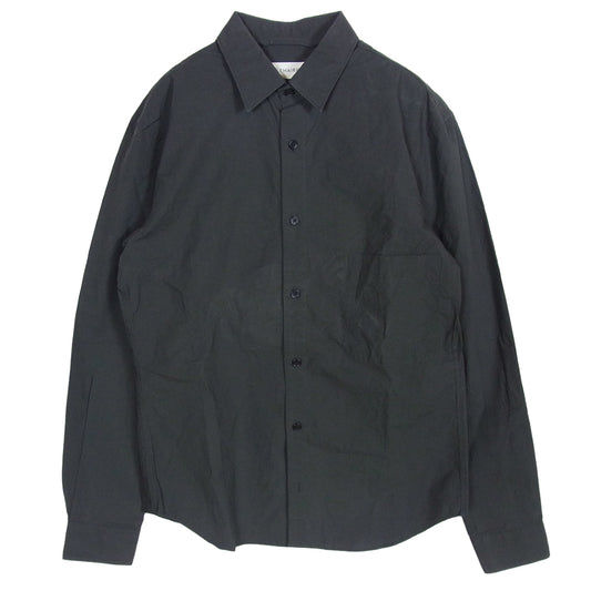 LEMAIRE ルメール コットン 長袖 レギュラーカラー シャツ ダークグレー系 46【中古】