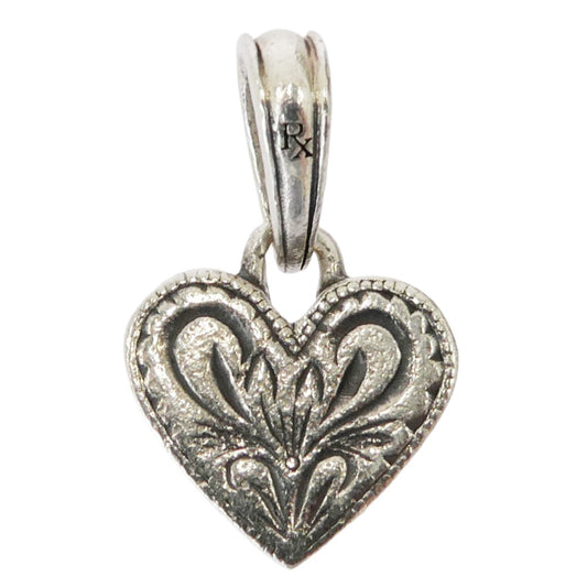 アンチドートバイヤーズクラブ RX-910 Engraved Heart Pendant ハート ペンダント トップ シルバー系【中古】