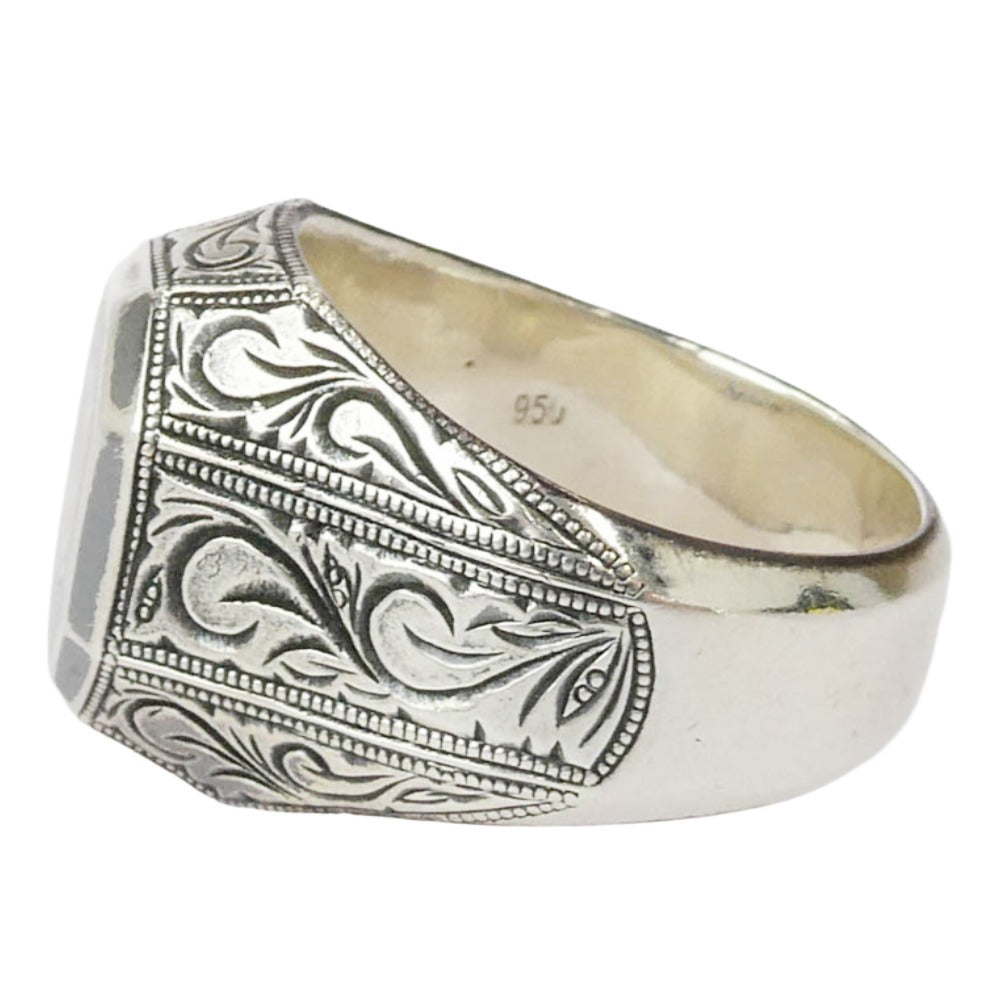 アンチドートバイヤーズクラブ RX-710 Engraved College Ring カレッジ リング シルバー系 20号【中古】