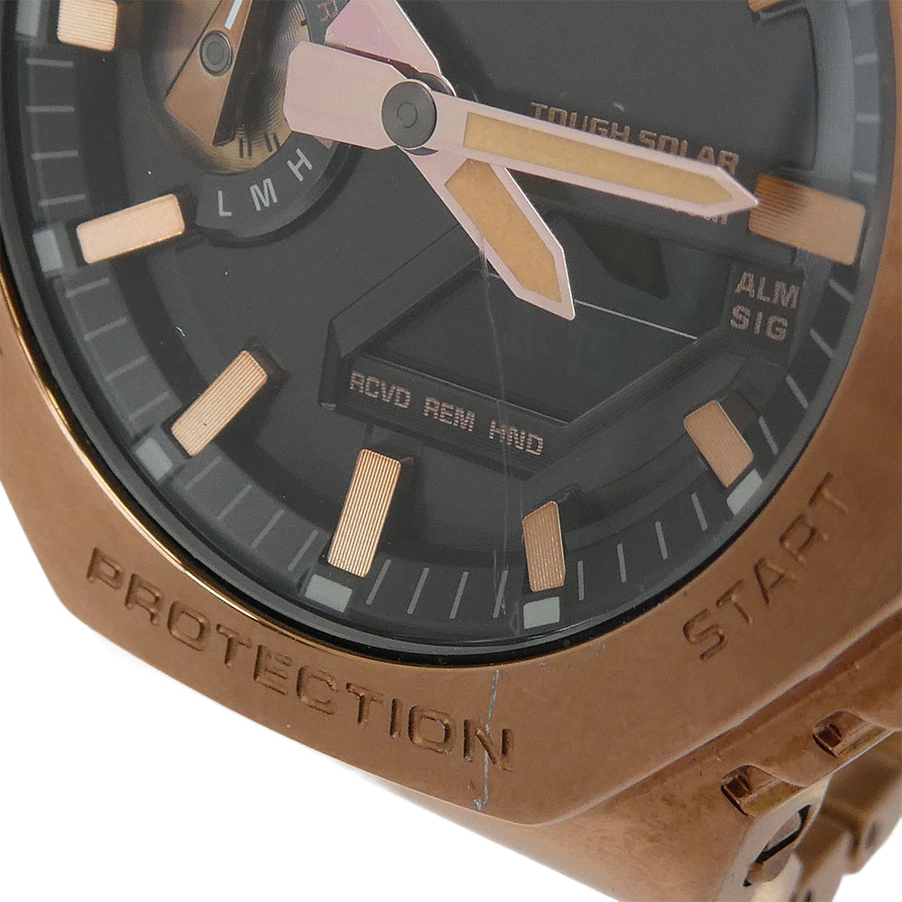 G-SHOCK ジーショック GM-B2100 フルメタル タフソーラー スマートフォンリンク アナログ デジタル 腕時計 ウォッチ ブラウン系【中古】