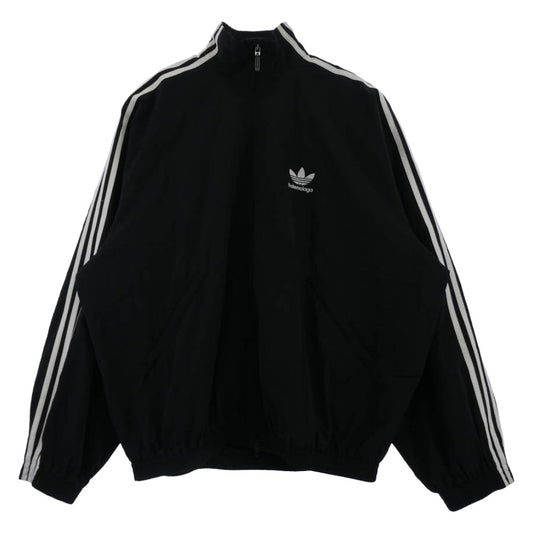 BALENCIAGA バレンシアガ 23SS 712280 TNQ22 Track Jacket ロゴ ジップアップ トラック ジャケット ブルゾン ブラック系 2【中古】
