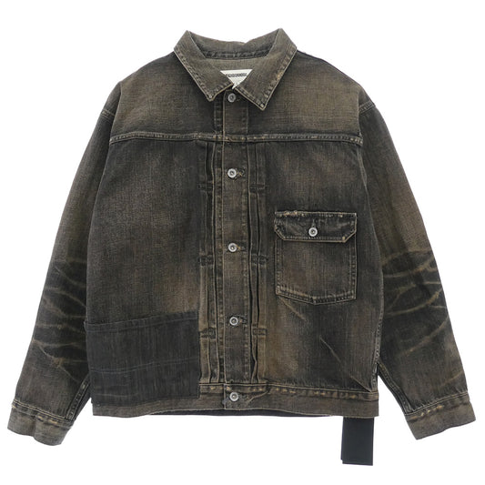 NEIGHBORHOOD ネイバーフッド 25AW 252XBNH-JKM02 SAVAGE DENIM TYPE-1 JACKET セルビッチ デニム ジャケット マルチカラー系 L【極上美品】【中古】