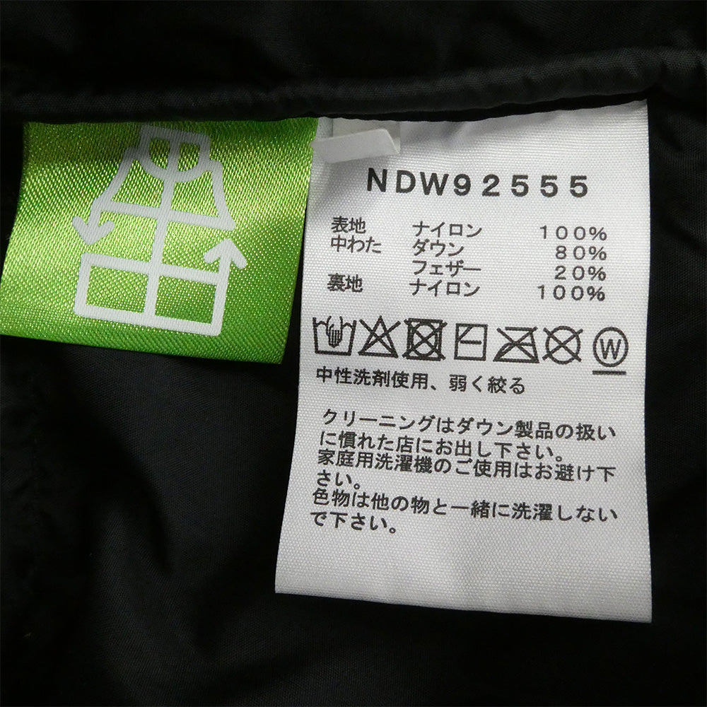 THE NORTH FACE ノースフェイス NDW92555 SHORT NUPTSE JACKET ショート ヌプシ ダウン ジャケット ブラック系 M【中古】