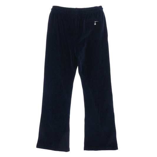 CELINE セリーヌ 2Z020679I Triomphe Flared Jersey Track Pants ベロア ジャージ トラック パンツ ブルー系 S【新古品】【未使用】【中古】