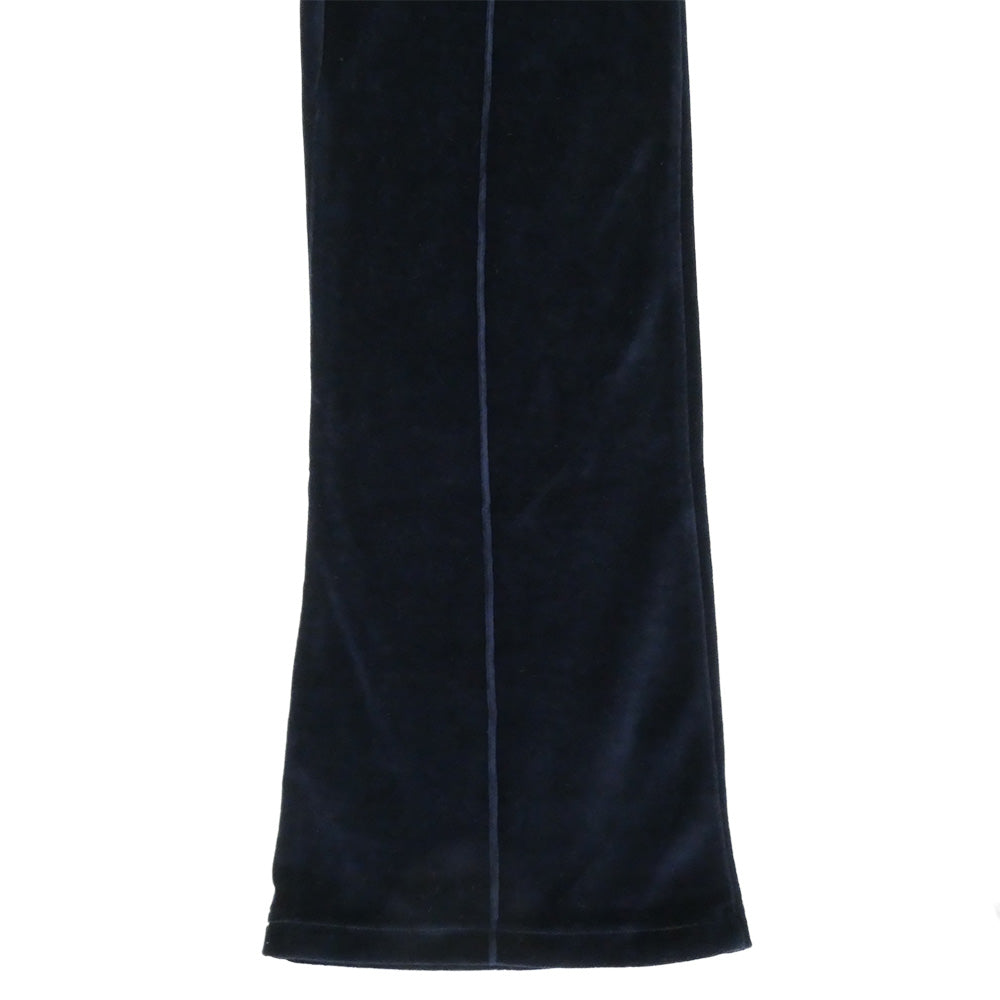 CELINE セリーヌ 2Z020679I Triomphe Flared Jersey Track Pants ベロア ジャージ トラック パンツ ブルー系 S【新古品】【未使用】【中古】