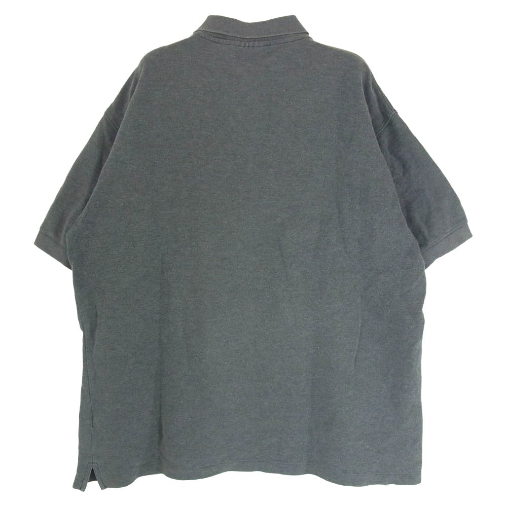 patagonia パタゴニア 95SS 52821 ロゴ 刺繍 POLO SHIRT 半袖 ポロ シャツ グレー系 L【中古】