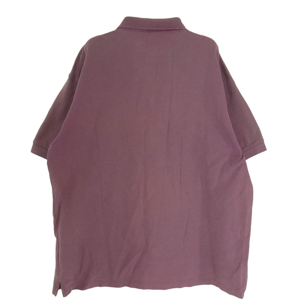 patagonia パタゴニア 95SS 52821 ロゴ 刺繍 POLO SHIRT 半袖 ポロ シャツ エンジ系 L【中古】