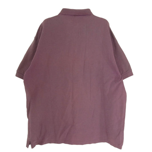 patagonia パタゴニア 95SS 52821 ロゴ 刺繍 POLO SHIRT 半袖 ポロ シャツ エンジ系 L【中古】