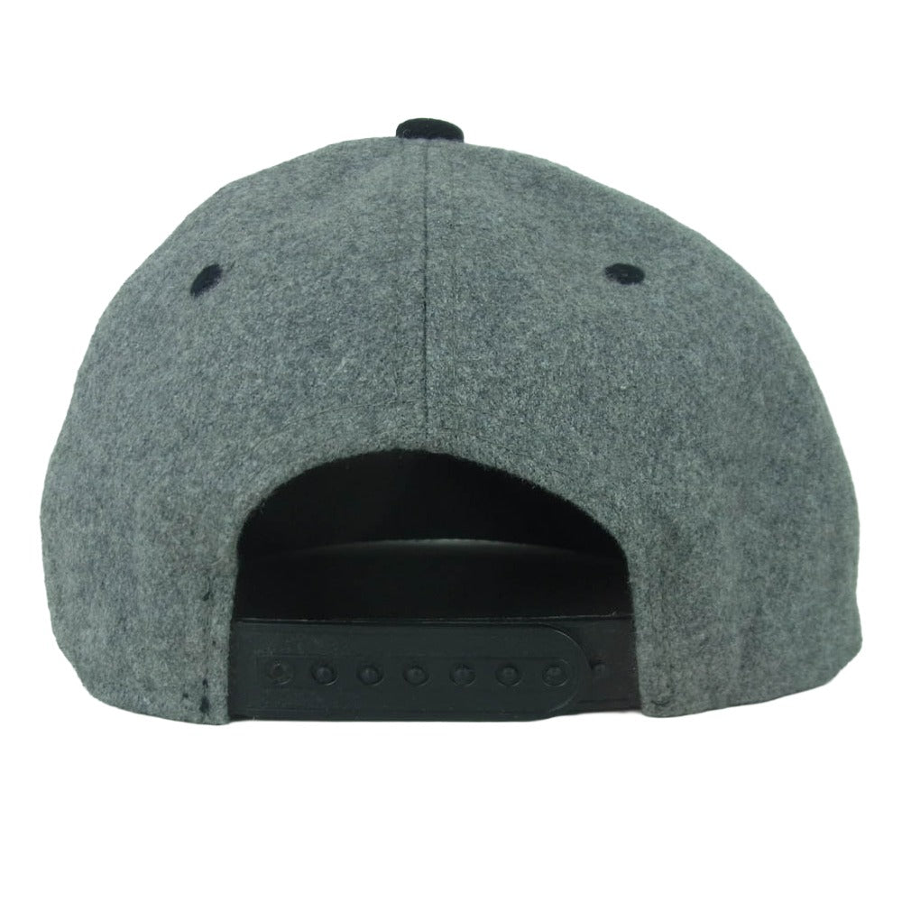 STUSSY ステューシー ストック ロゴ 刺繍 ウール キャップ 帽子 グレー系 ブラック系【中古】