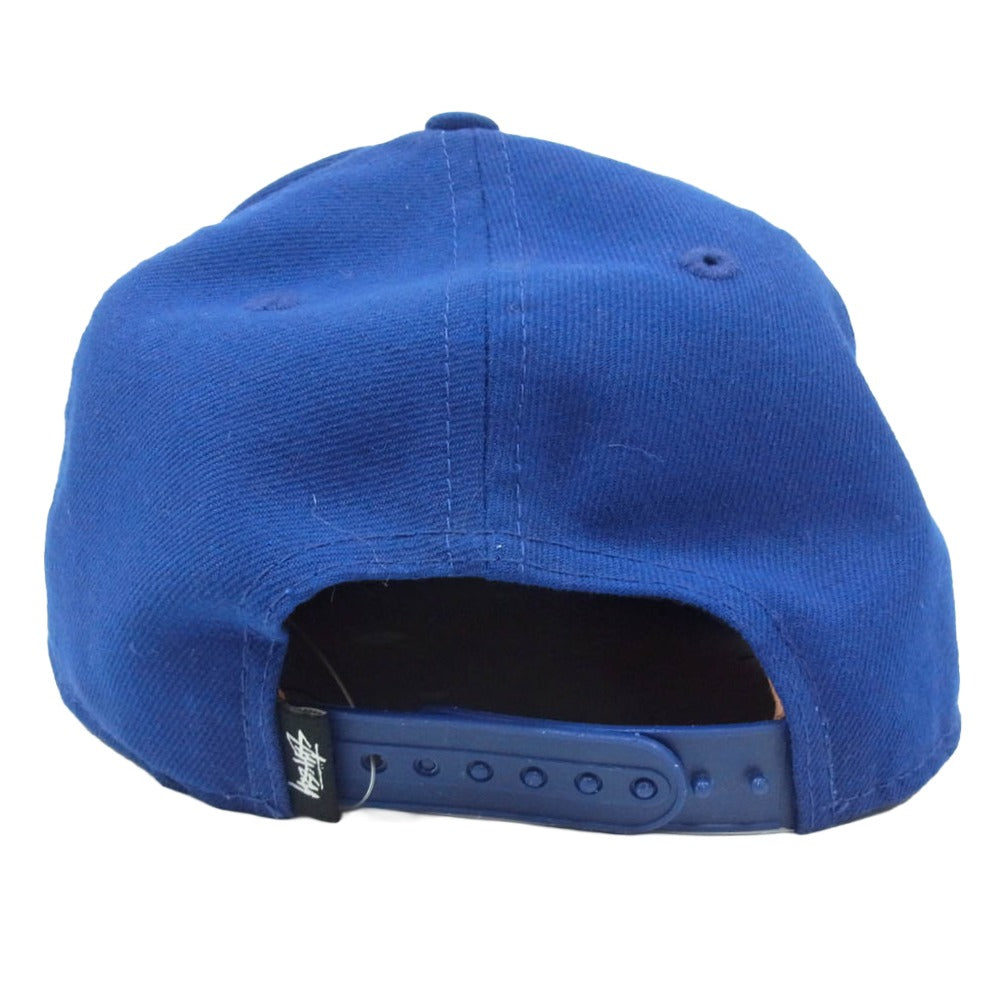 STUSSY ステューシー ストック ロゴ 刺繡 キャップ 帽子 ブルー ブルー系【中古】