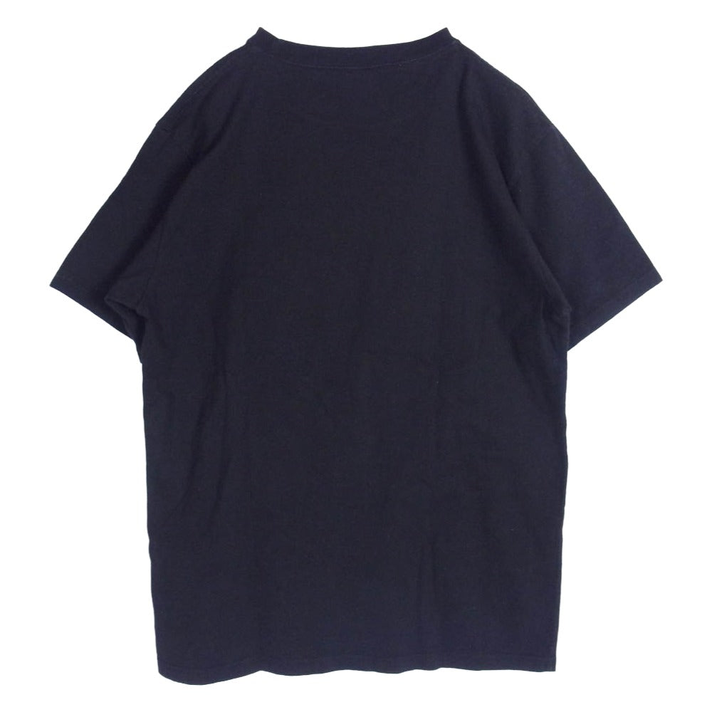 STUSSY ステューシー フロント ロゴ プリント Ｔシャツ 半袖カットソー ブラック系 S【中古】