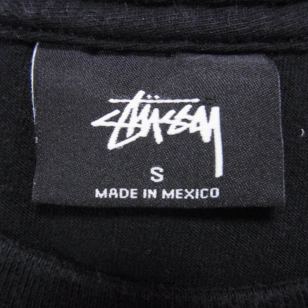 STUSSY ステューシー メキシコ製 SOUNDS TEE サウンズ フロント バック プリント Ｔシャツ 半袖カットソー ブラック系 S【中古】