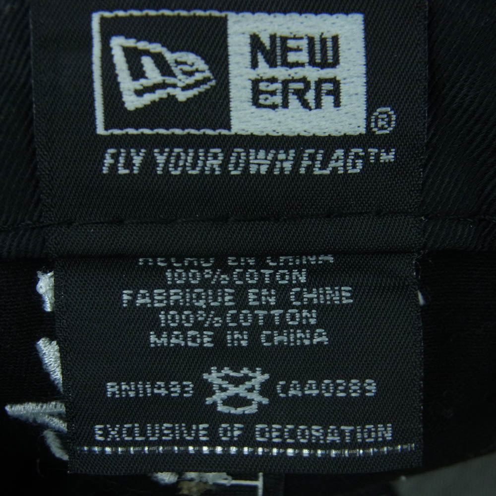 STUSSY ステューシー SS刺繍 ロゴ キャップ 帽子 コットン 中国製 ブラック系 58.7cm【中古】