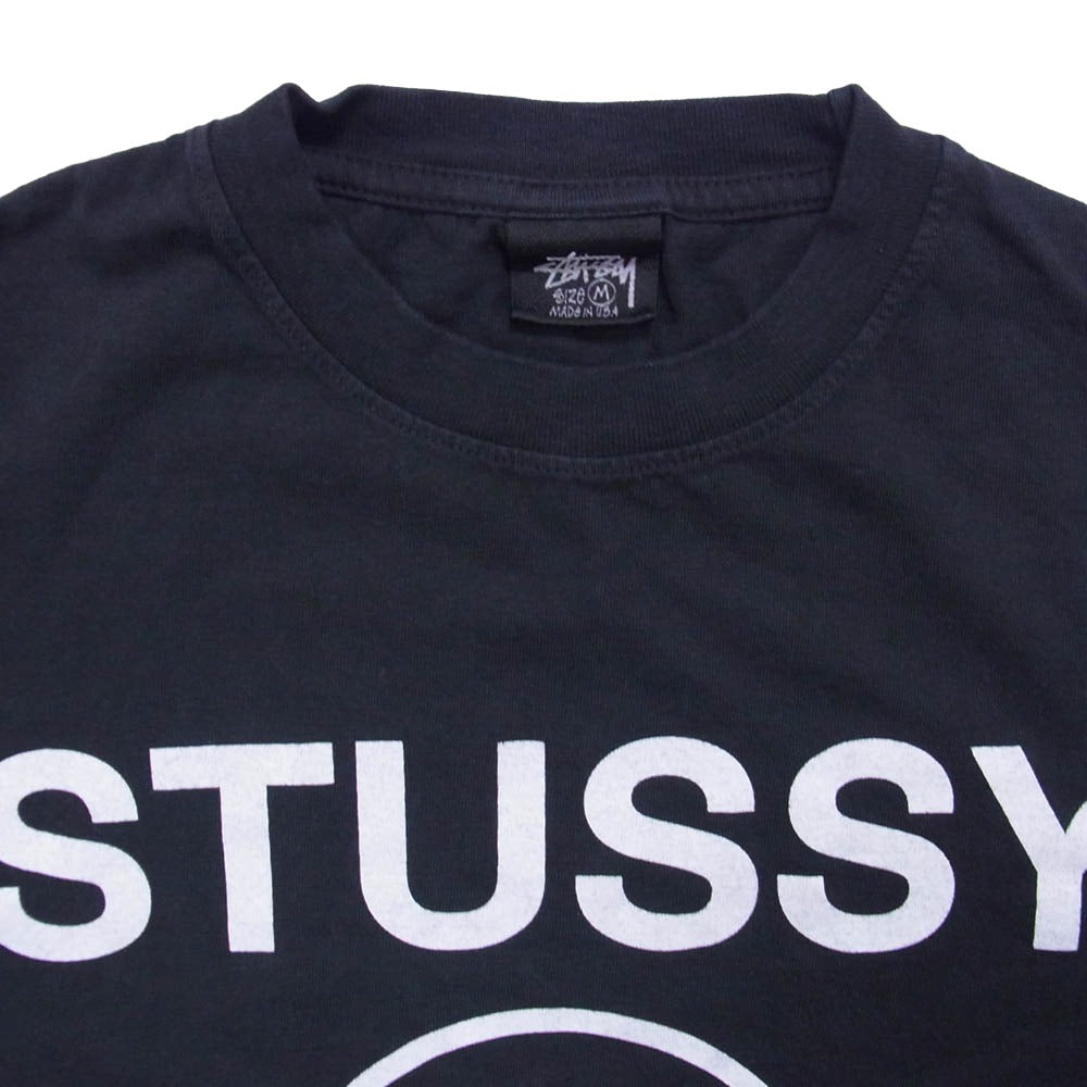 STUSSY ステューシー 【フェイクバスターズ鑑定済】N4 ロゴ 半袖 Ｔシャツカットソー ブラック系 M【中古】