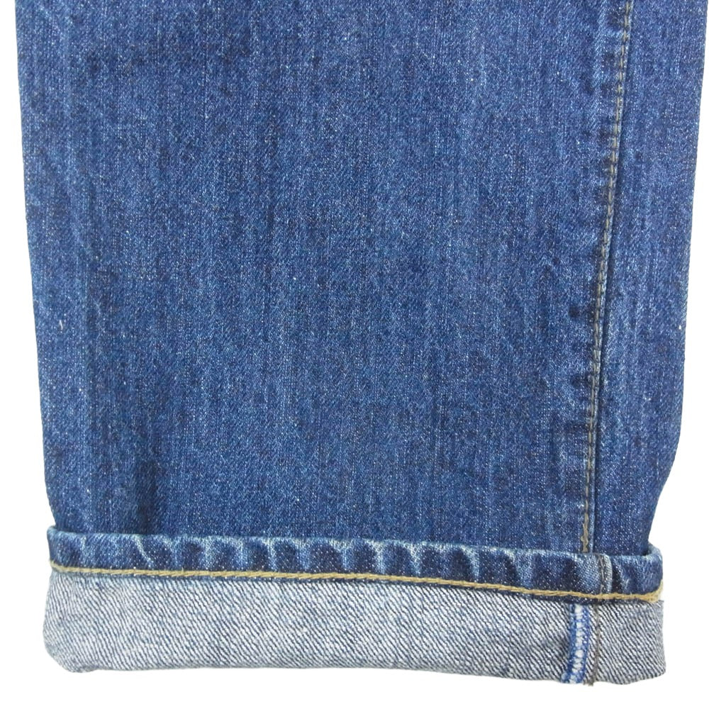 STUSSY ステューシー ROUGH RUGGED WORKGEAR DENIM ワッペン ラフ アンド ラゲット ワークギア デニム パンツ インディゴブルー系 28【中古】