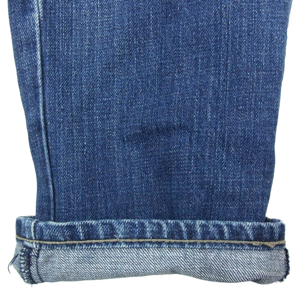 STUSSY ステューシー ROUGH RUGGED WORKGEAR DENIM ロゴ ラフ アンド ラゲット バックポケット SSロゴプリント ワークギア デニム パンツ インディゴブルー系 26【中古】