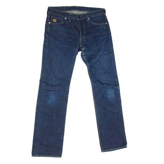 A BATHING APE アベイシングエイプ BAPSTA バックスター 刺繍 インディゴ デニム パンツ インディゴブルー系 XS【中古】