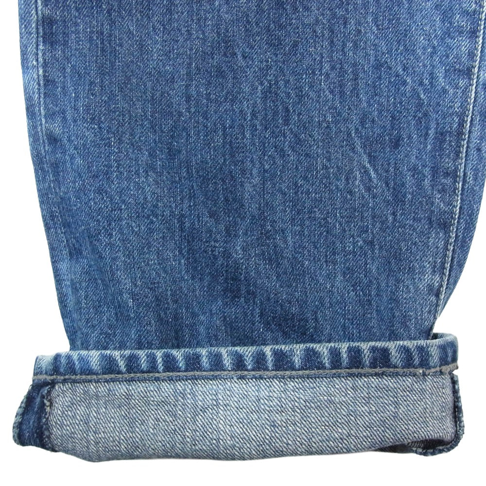 STUSSY ステューシー ROUGH RUGGED DENIM ラフ アンド ラゲット バックポケット ストックロゴ デニム パンツ インディゴブルー系 28【中古】