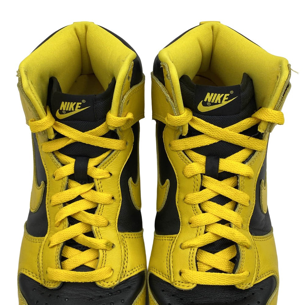 NIKE ナイキ CZ8149-002 DUNK HIGH SP VARCITY MAIZE 【フェイクバスターズ鑑定済】ダンク ハイ バーシティメイズ ハイカット スニーカー イエロー系 ブラック系 26.5cm【中古】