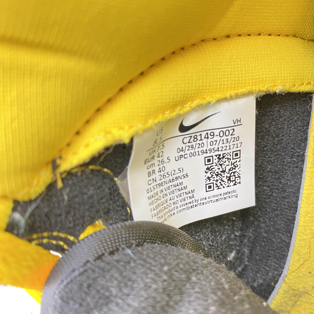 NIKE ナイキ CZ8149-002 DUNK HIGH SP VARCITY MAIZE 【フェイクバスターズ鑑定済】ダンク ハイ バーシティメイズ ハイカット スニーカー イエロー系 ブラック系 26.5cm【中古】