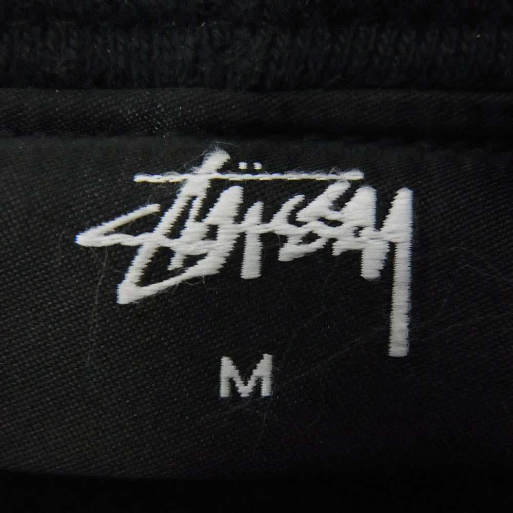 STUSSY ステューシー ストック ロゴ フーディー プルオーバー パーカー ブラック系 M【中古】