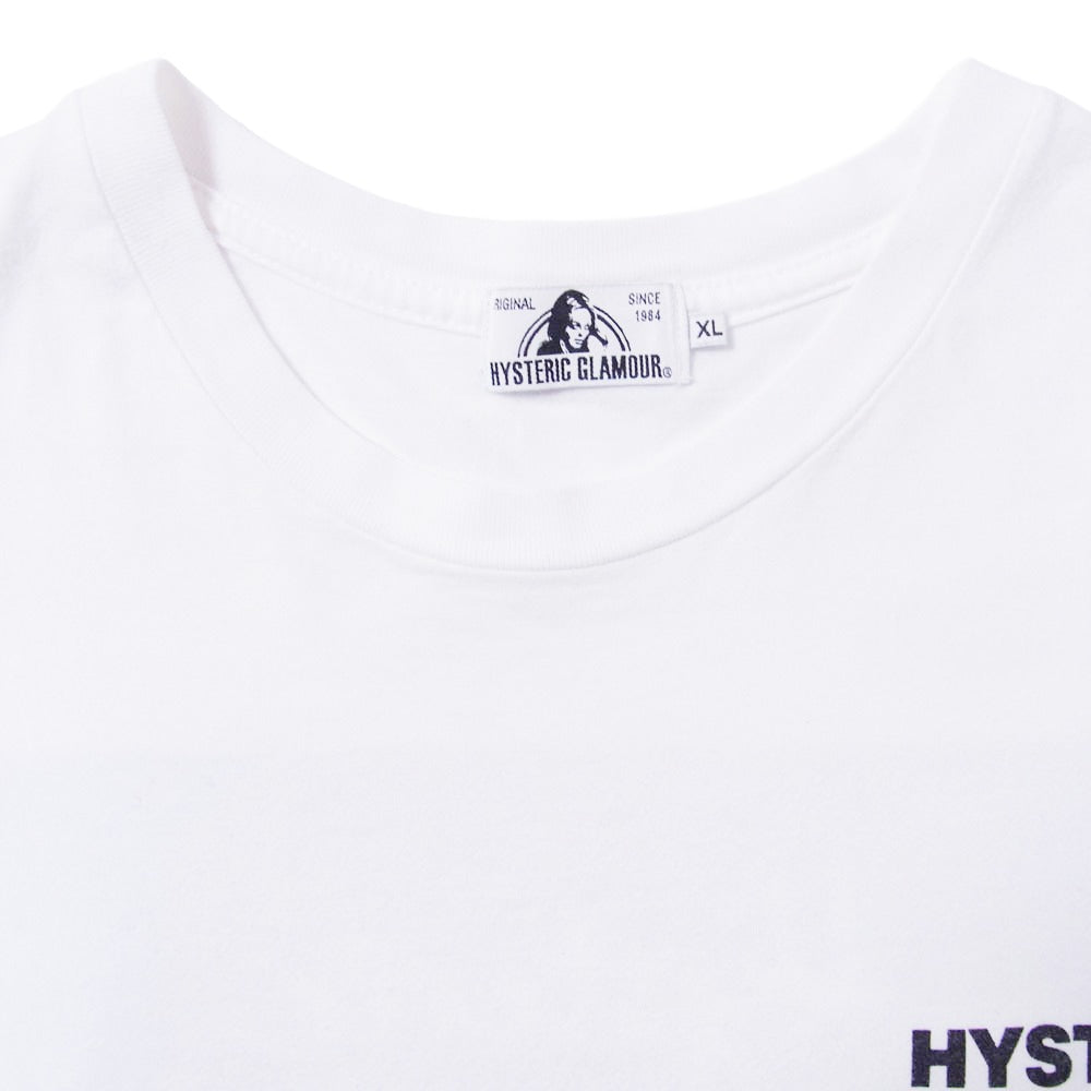HYSTERIC GLAMOUR ヒステリックグラマー 21SS dope フォトロゴ 半袖 Tシャツ XL ホワイト系 XL【中古】