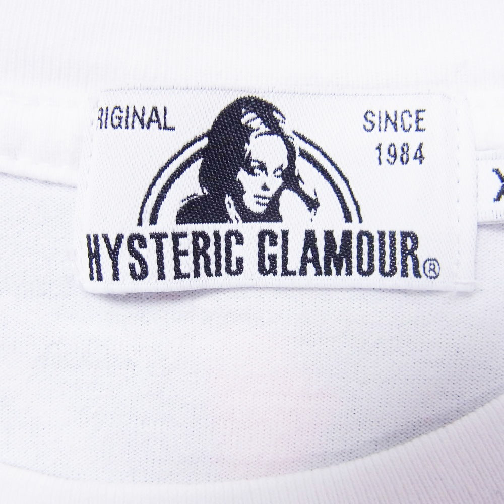 HYSTERIC GLAMOUR ヒステリックグラマー 21SS dope フォトロゴ 半袖 Tシャツ XL ホワイト系 XL【中古】