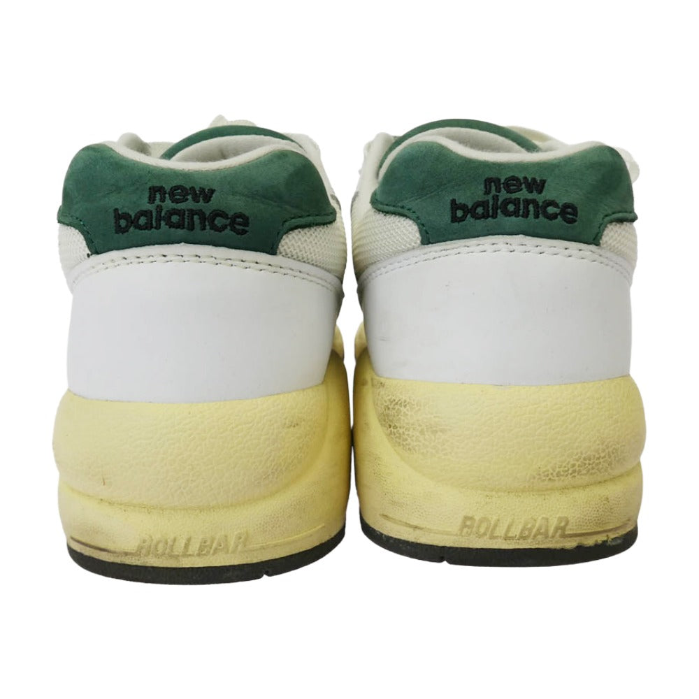 NEW BALANCE ニューバランス MT580RCA 580 スニーカー ランニングシューズ ホワイト系 グリーン系 26.5cm【中古】