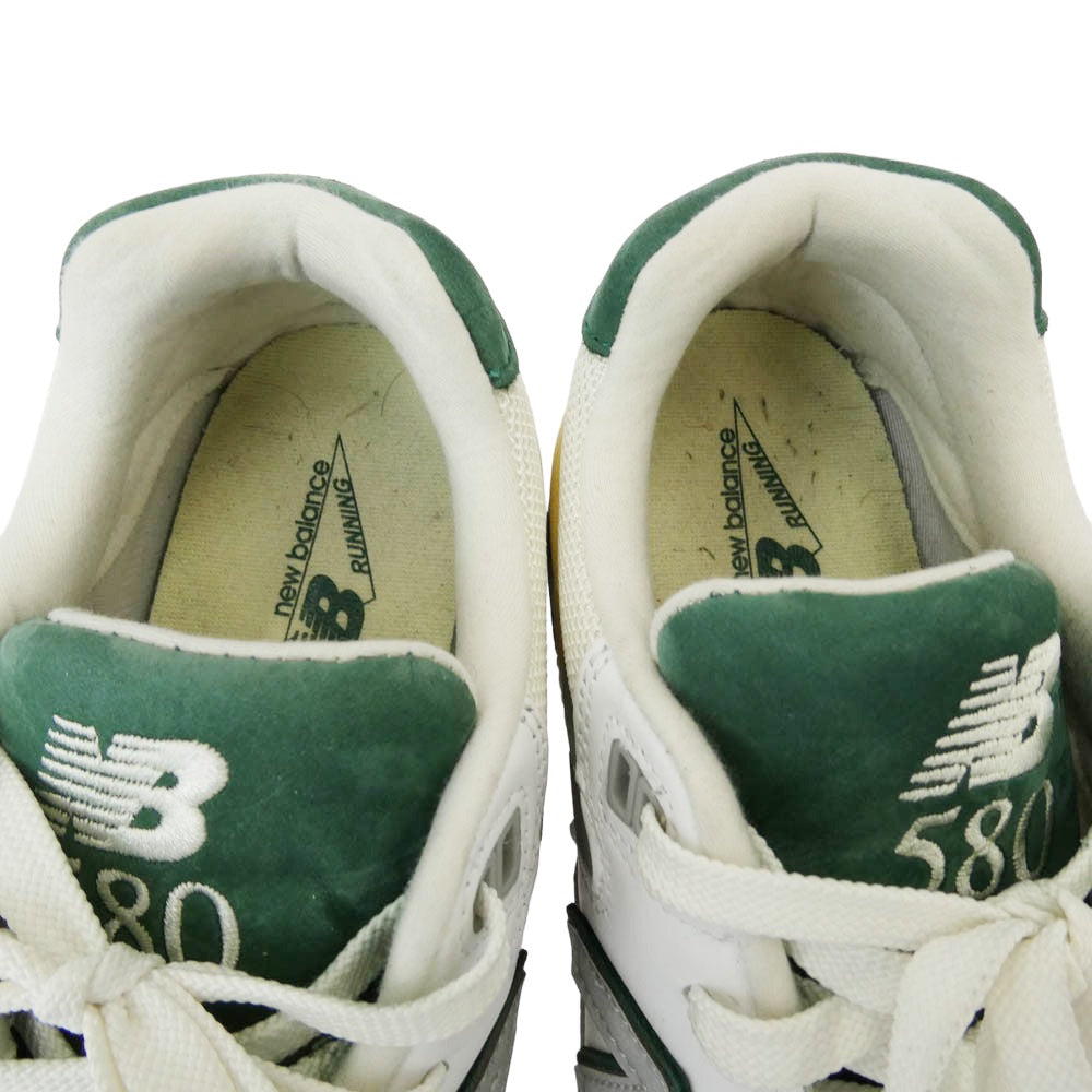 NEW BALANCE ニューバランス MT580RCA 580 スニーカー ランニングシューズ ホワイト系 グリーン系 26.5cm【中古】