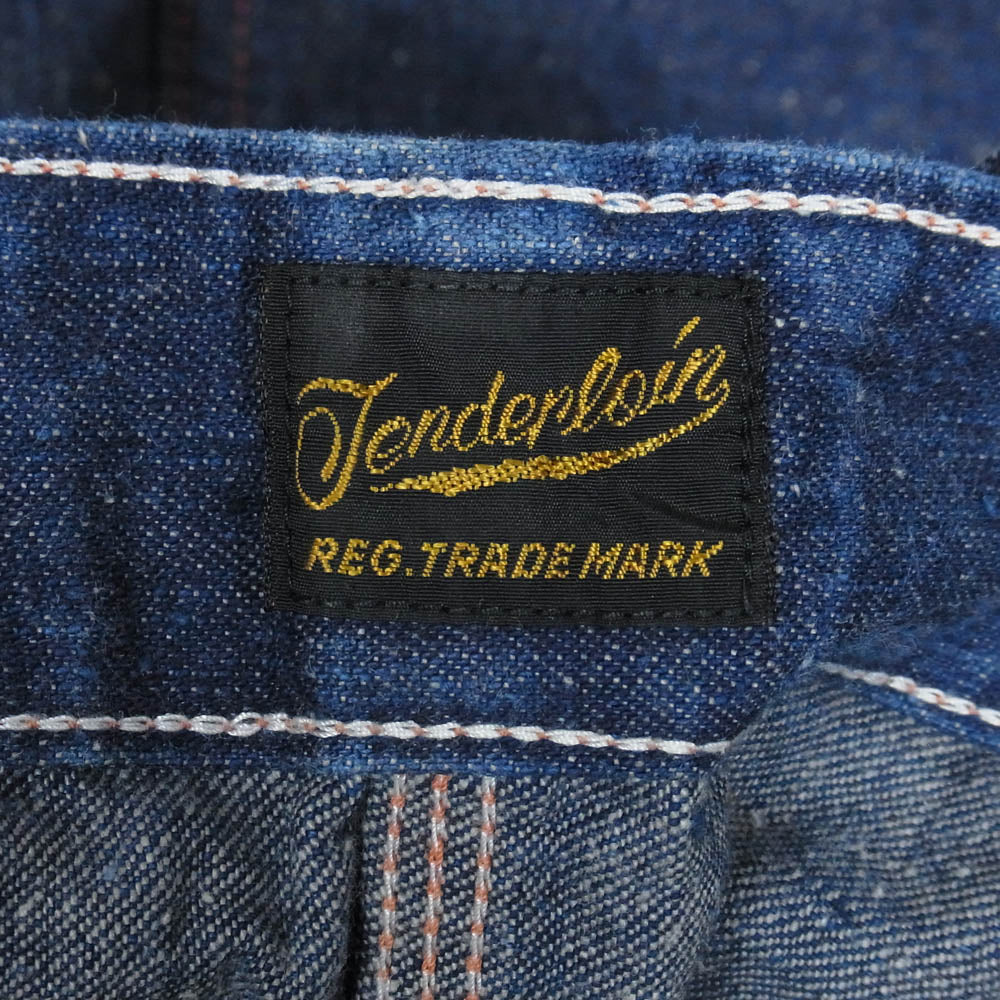 TENDERLOIN テンダーロイン T-PAINTER SHORTS ペインター デニムショーツ インディゴブルー系 XS【中古】