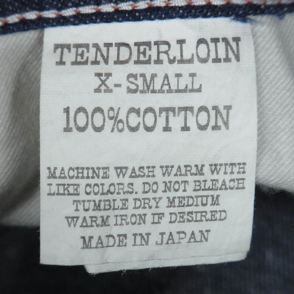 TENDERLOIN テンダーロイン T-PAINTER SHORTS ペインター デニムショーツ インディゴブルー系 XS【中古】