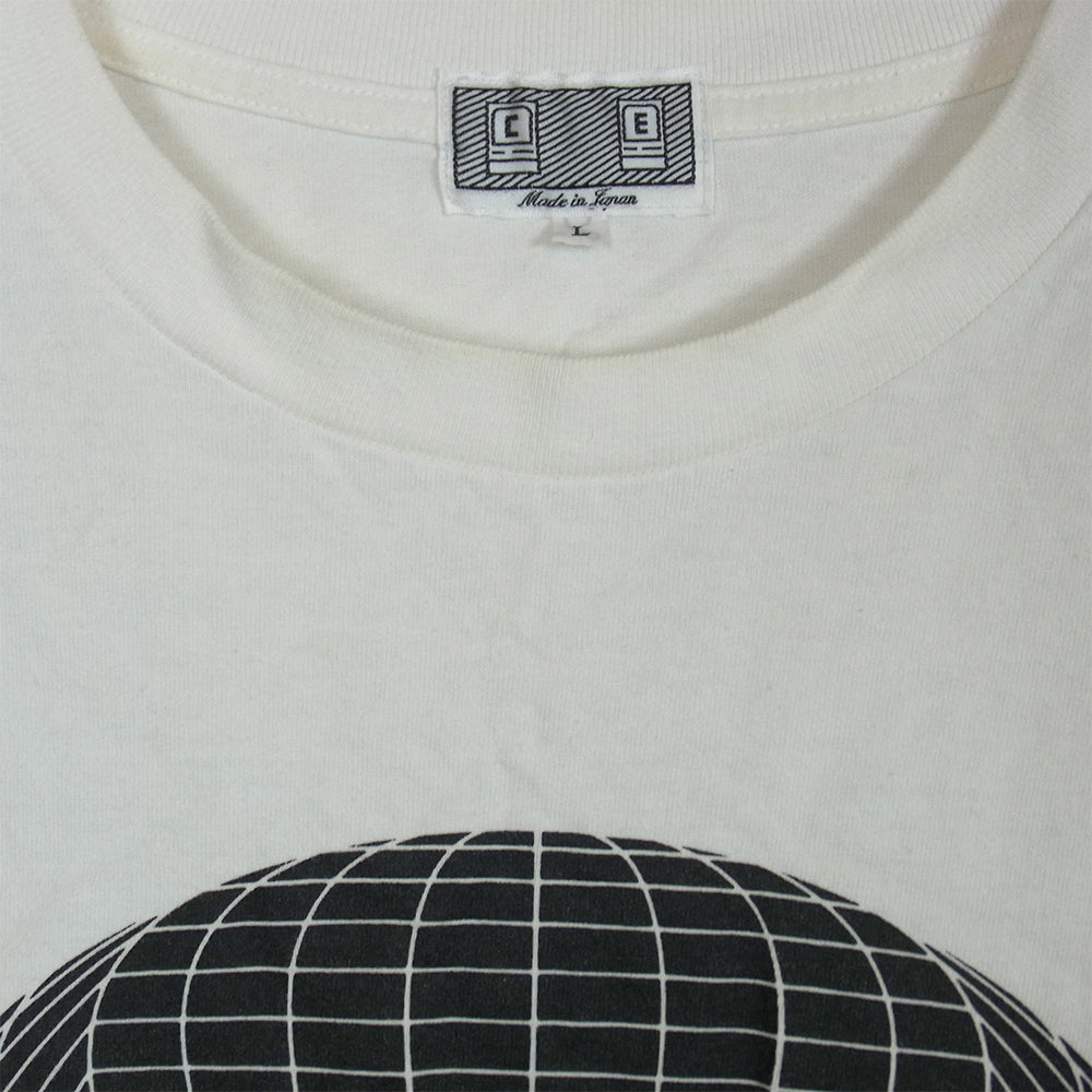 シーイー キャブエンプト プリント 半袖 Tシャツ カットソー ホワイト系 L【中古】