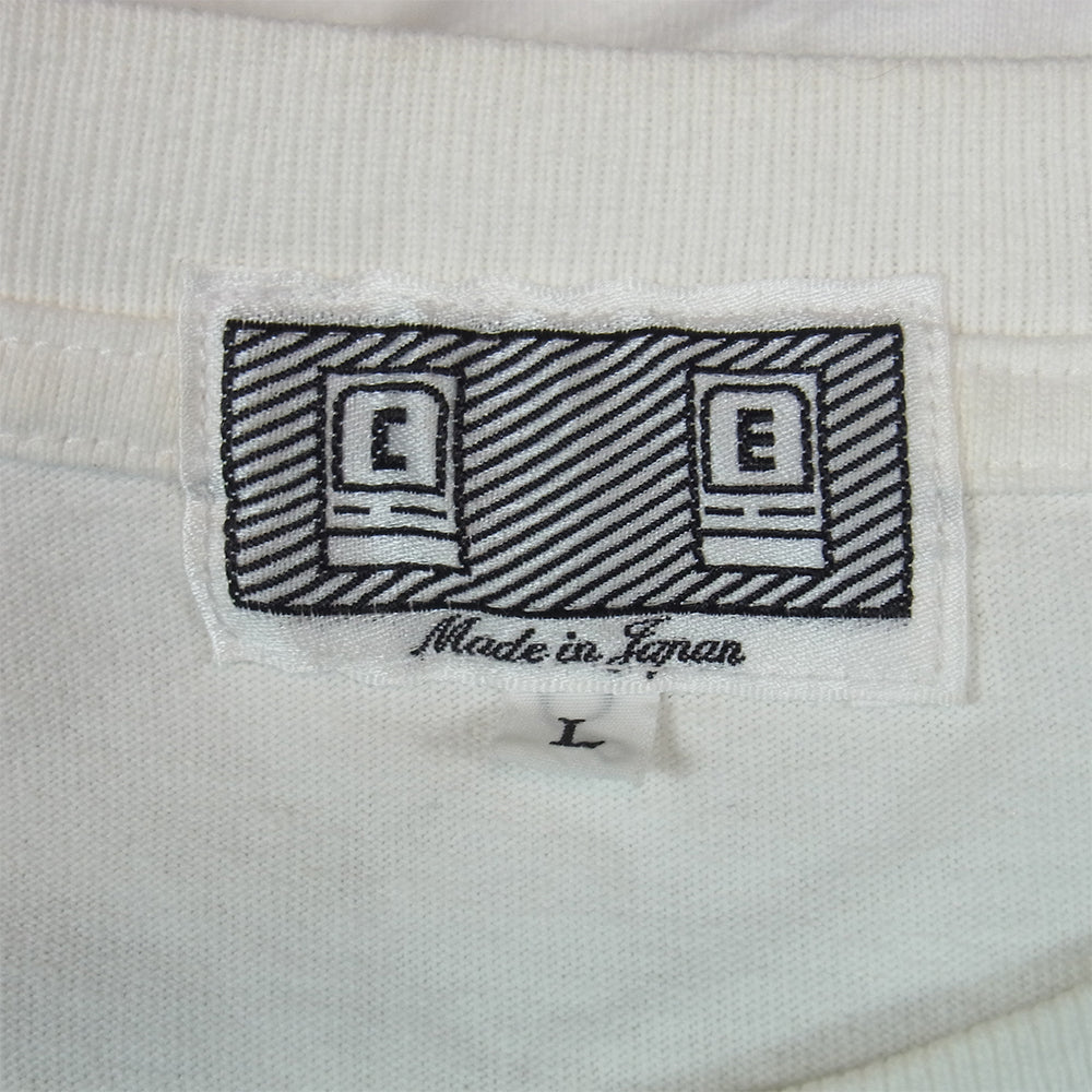 シーイー キャブエンプト プリント 半袖 Tシャツ カットソー ホワイト系 L【中古】