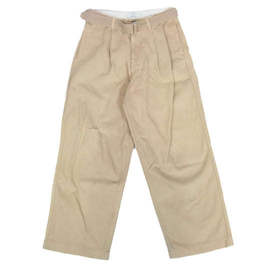 GRAPHPAPER グラフペーパー 21SS GM211-40002B Hard Twill Belted Pants ハード ツイル ベルテッド パンツ ベージュ系 表記無し【中古】