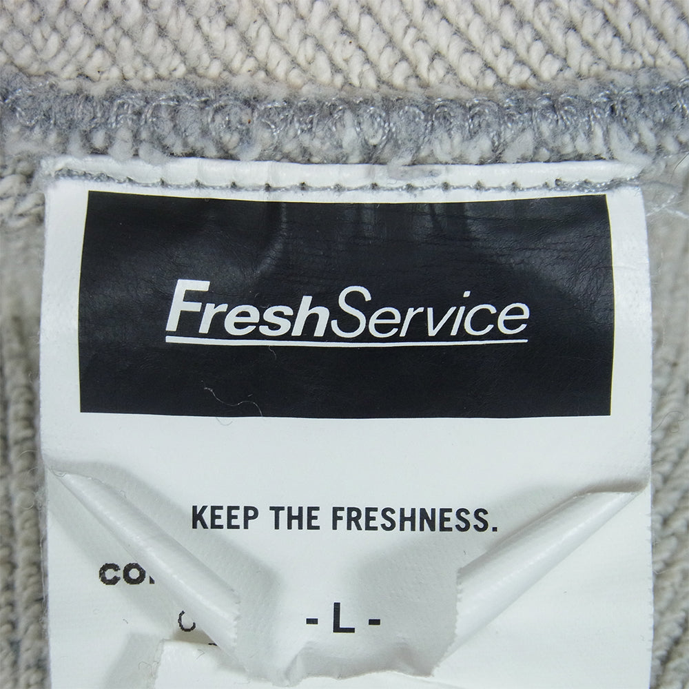 FreshService フレッシュサービス FSW-23-SW_152 LIGHT OZ PULLOVER HOODIE プルオーバー フーディー パーカー グレー系 L【中古】