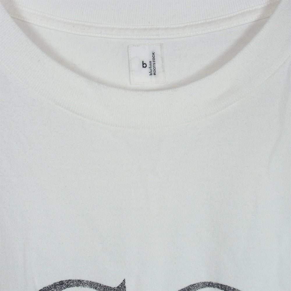 blurhms ROOTSTOCK ブラームスルーツストック COAL Print Tee 半袖 Tシャツ カットソー ホワイト系 2【中古】