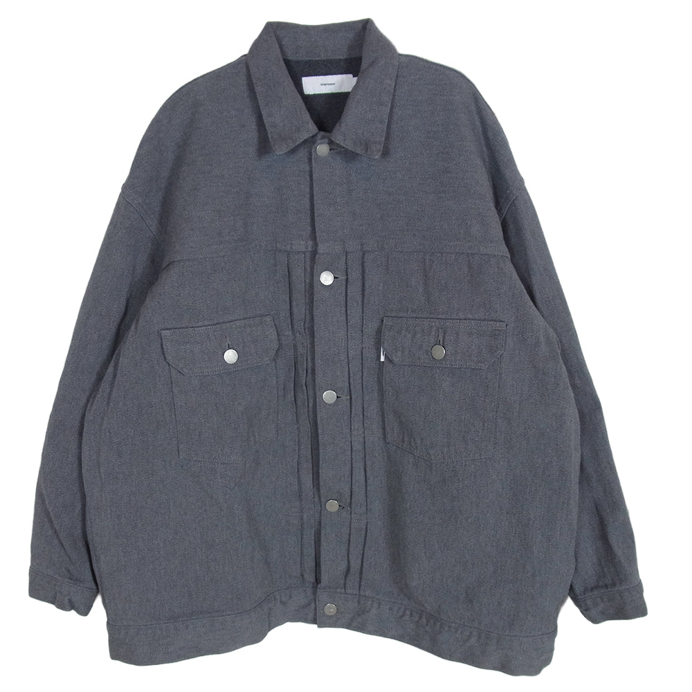 GRAPHPAPER グラフペーパー GM203-30095B Colorfast Denim Jacket デニム ジャケット グレー系 1【中古】