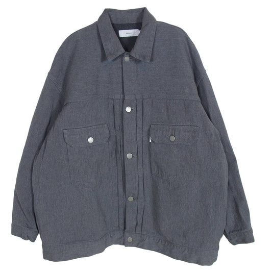GRAPHPAPER グラフペーパー GM203-30095B Colorfast Denim Jacket デニム ジャケット グレー系 1【中古】