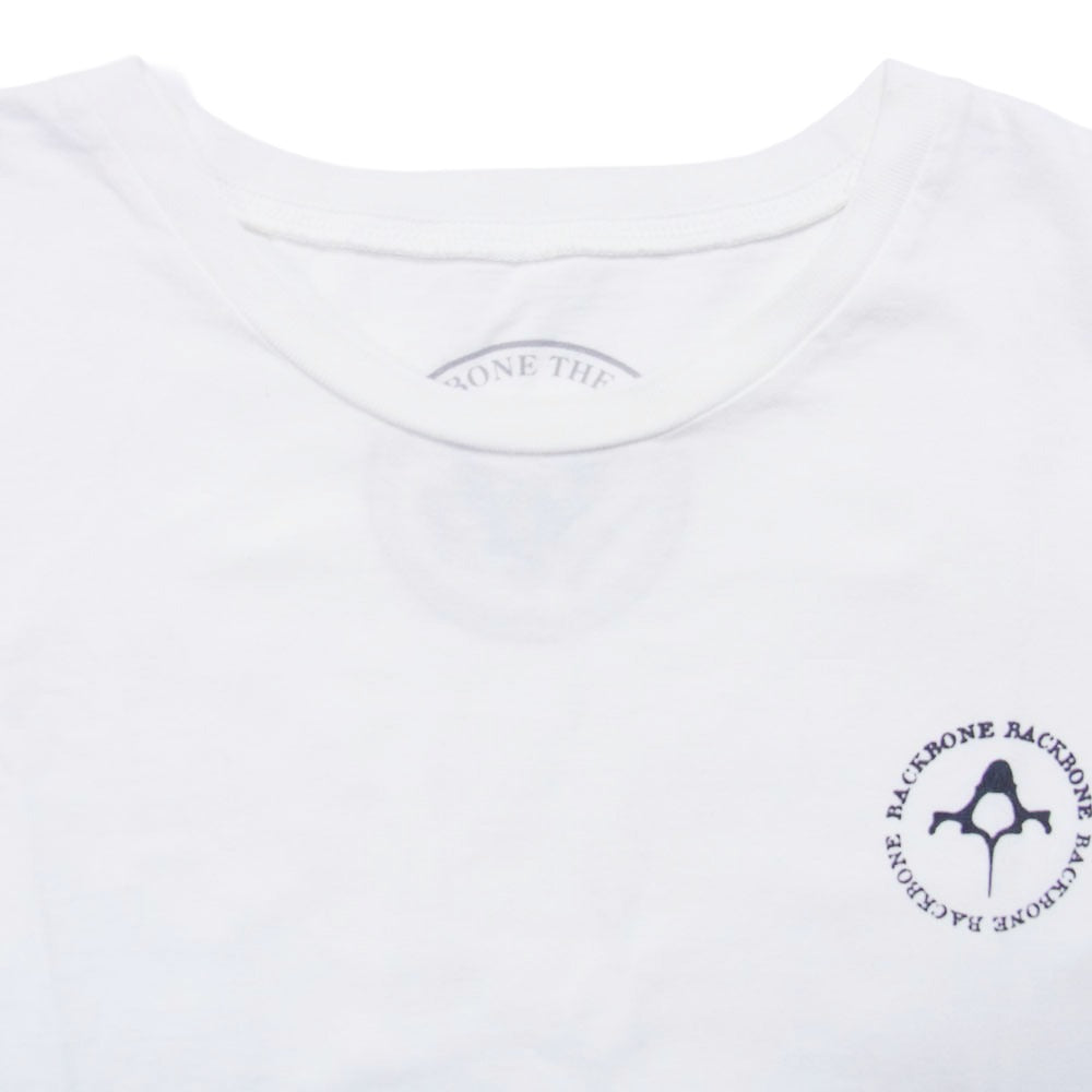 BACK BONE THE BASIS バックボーンザベイシス BB09SS-C17 バックプリント SS 半袖 Tシャツ ホワイト系 L【中古】