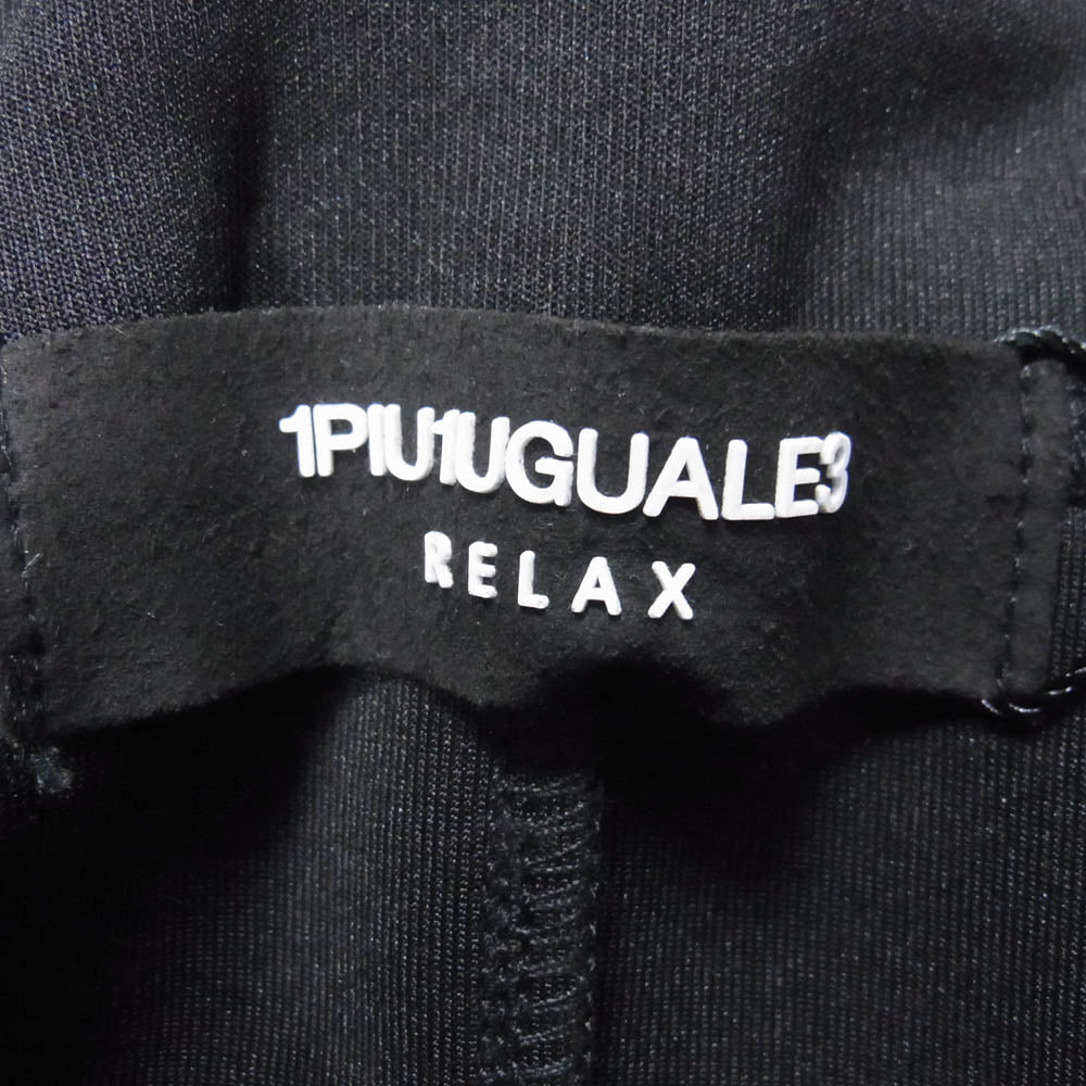 1piu1uguale3 ウノピュウノウグァーレトレ RELAX スウェット ジョガー パンツ ブラック系 L【極上美品】【中古】