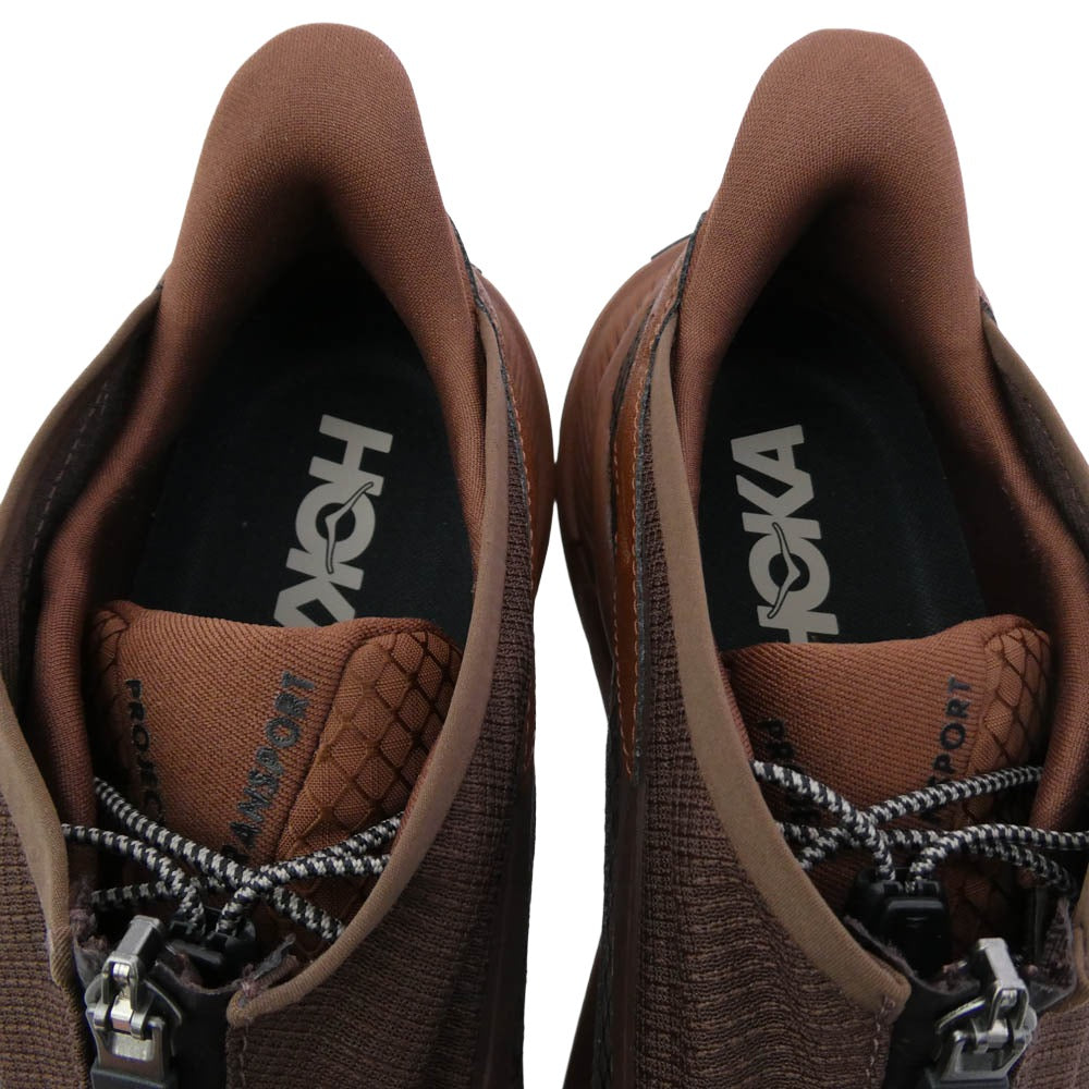 HOKA ONE ONE ホカ オネオネ 1162850 PROJECT TRANSPORT プロジェクト トランスポート スニーカー ブラウン系 28cm【極上美品】【中古】